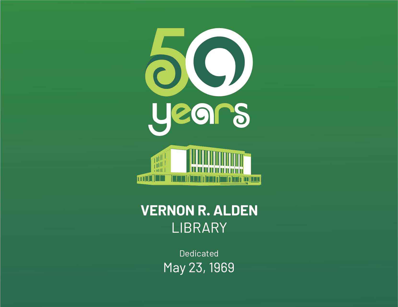 Alden's 50th anniversary logo