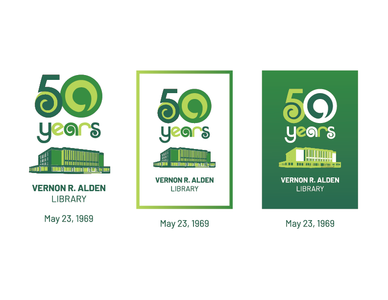 Alden's 50th anniversary logo