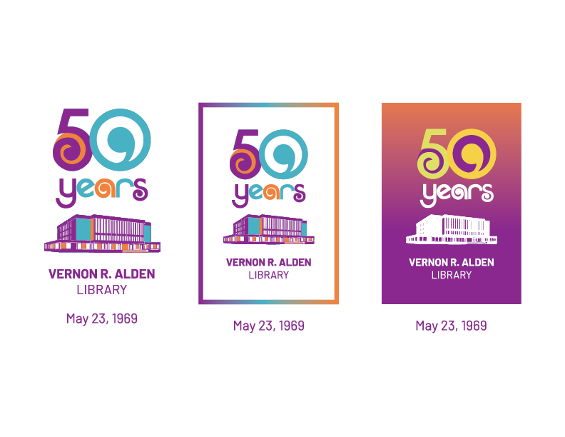 Alden's 50th anniversary logo