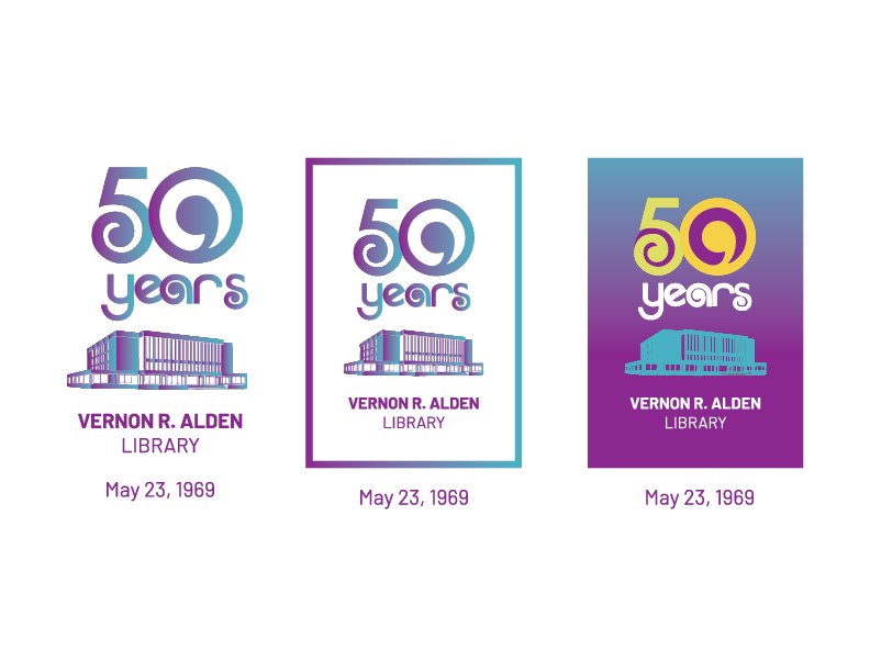 Alden's 50th anniversary logo