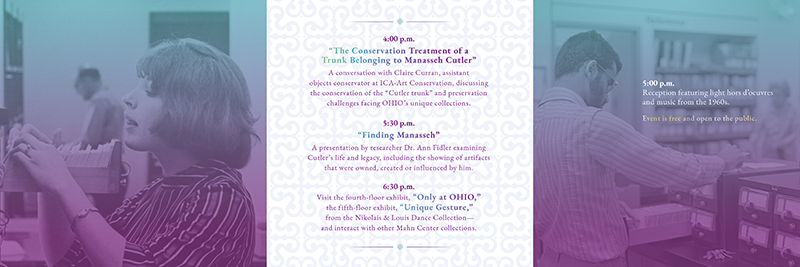 outside cover of Invitation of Alden @ 50 celebration